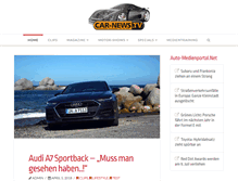 Tablet Screenshot of car-news.tv